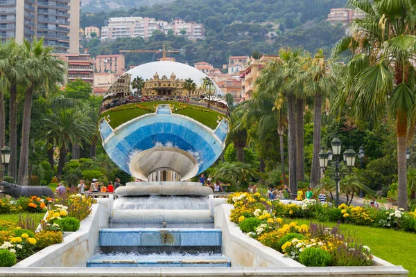 Monte Carlo kilátás a Sky Mirror kaszinóba — Stock Fotó