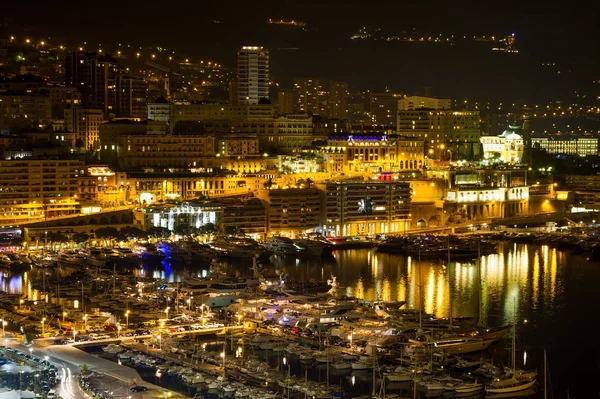 Монако на ніч — стокове фото