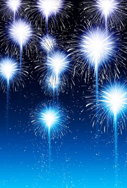 Havai fişek yaz sıcağında meditasyon arka plan