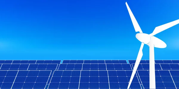 Solar Power Generation Energy Background — Stock Vector