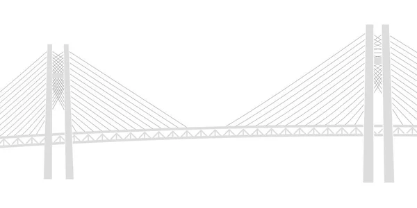 Körfez Köprüsü Köprüsü Yokohama Arka Plan — Stok Vektör