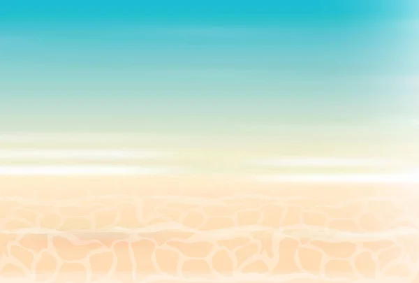Meer Und Sommer Landschaft Hintergrund — Stockvektor