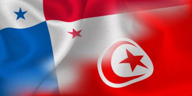 Panama Tunus Ulusal bayrak futbol topu