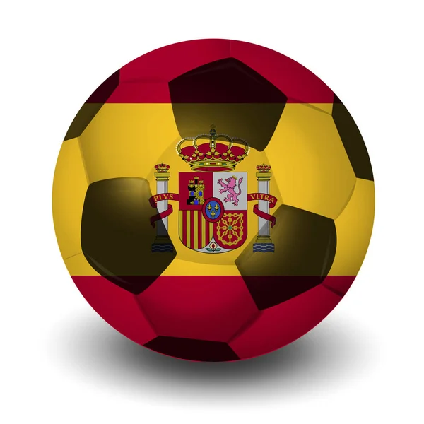 Ícone País Futebol Espanhol —  Vetores de Stock