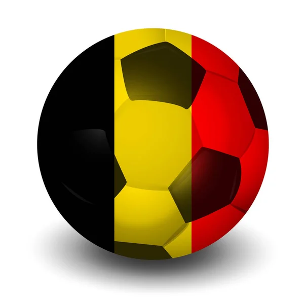 Belgijski Piłkarz Kraju Ikona — Wektor stockowy