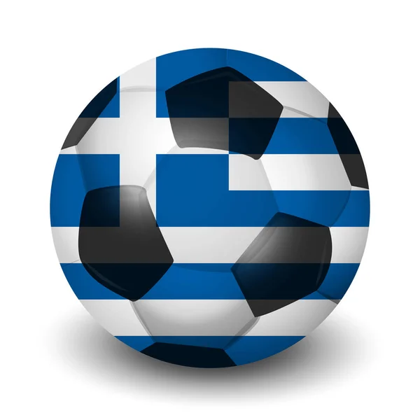 ギリシャ サッカー国アイコン — ストックベクタ