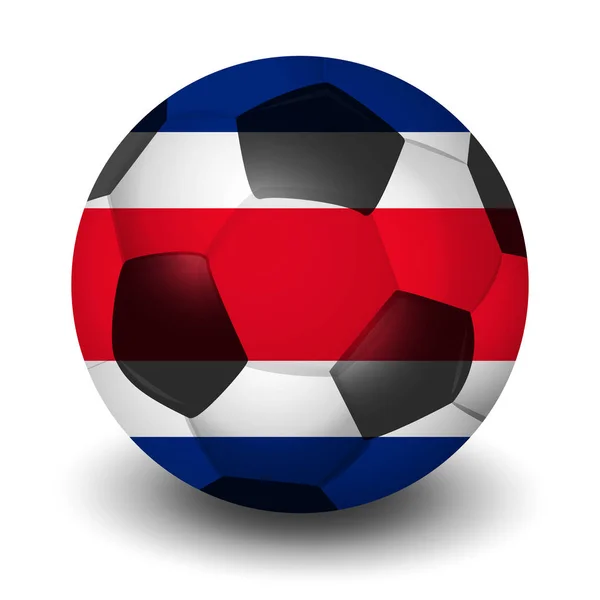 Икона Коста Рики Футболу — стоковый вектор