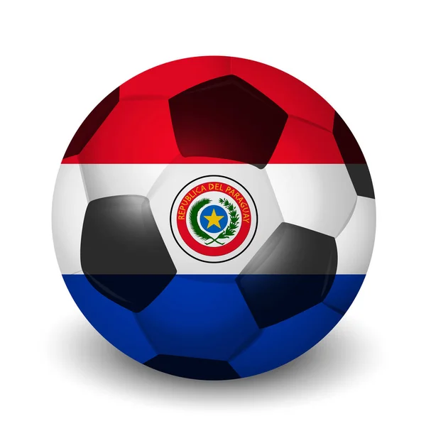 Paraguay Fútbol País Icono — Archivo Imágenes Vectoriales