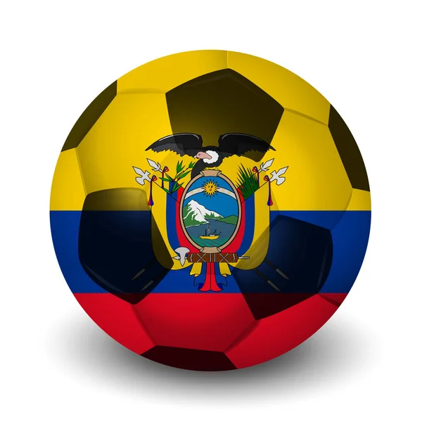 Equador Ícone País Futebol —  Vetores de Stock