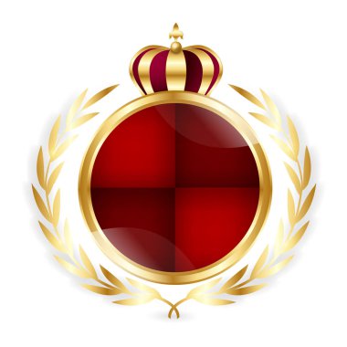 Taç altın madalya simgesi