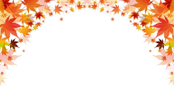 Otoño Hojas Otoño Paisaje Fondo — Vector de stock