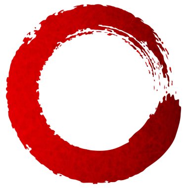 Kare kırmızı washi kağıt simgesi