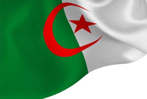 Algérie Drapeau National Fond — Image vectorielle