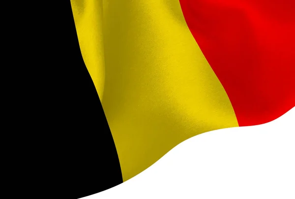 Belgien Flaggstänger Bakgrund — Stock vektor