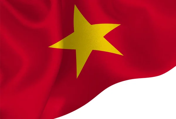 Latar Belakang Bendera Nasional Vietnam - Stok Vektor