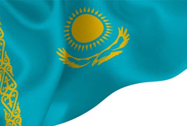Kazakistan Ulusal bayrak arka plan