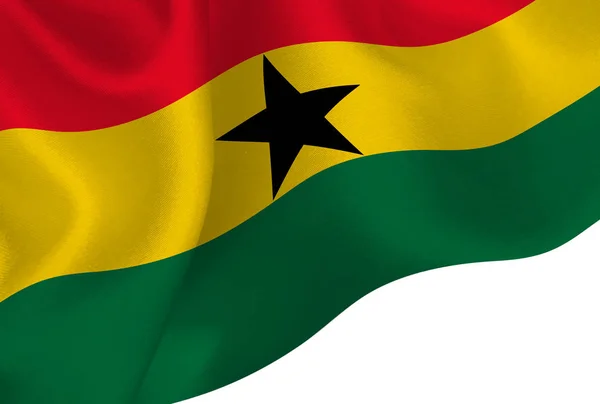 Ghana Státní Vlajka Pozadí — Stockový vektor