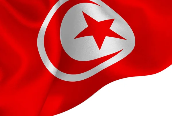 Tunisie Drapeau National Fond — Image vectorielle