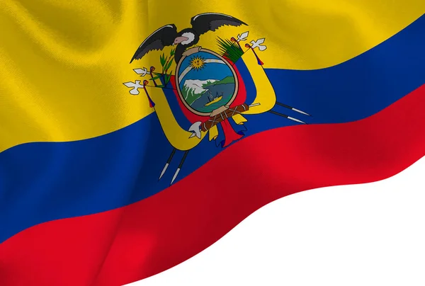 Ecuador Zászlaja Háttér — Stock Vector
