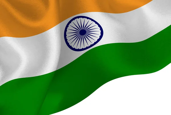 印度国旗背景 — 图库矢量图片