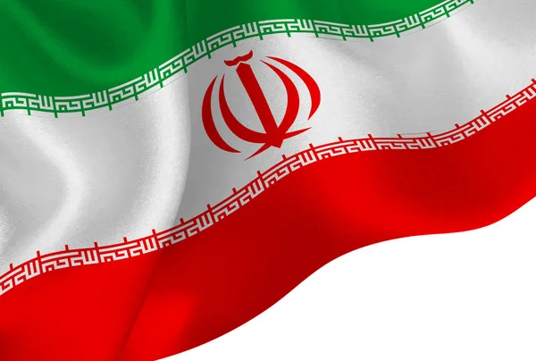 Iran Flagi Narodowej Tło — Wektor stockowy