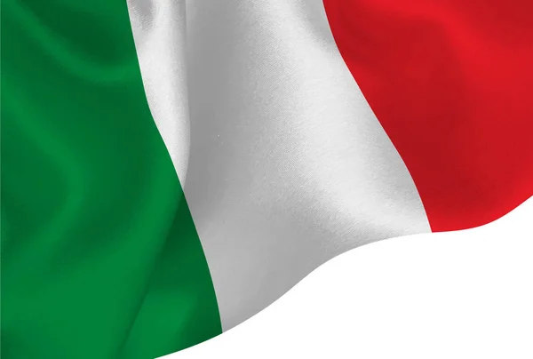 Italië Nationale Vlag Achtergrond — Stockvector