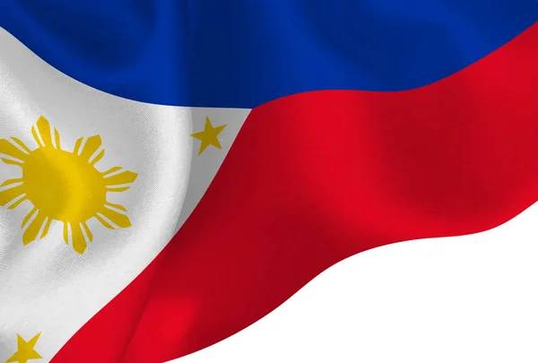 Fondo Bandera Nacional Filipinas — Vector de stock