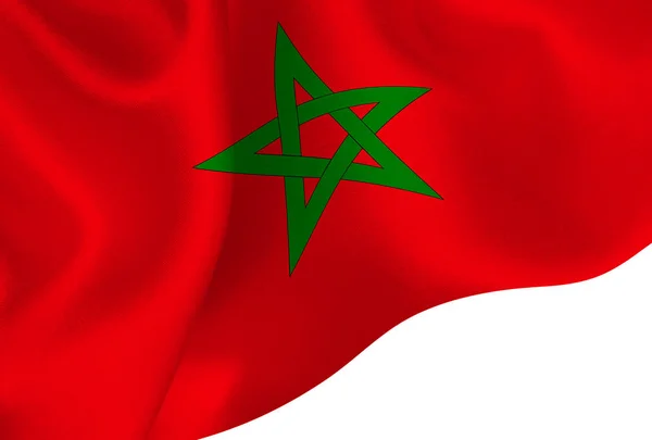 Marruecos Bandera Nacional Fondo — Vector de stock