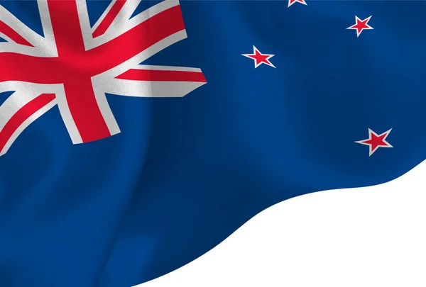 Nový Zéland Národní Vlajka Pozadí — Stockový vektor