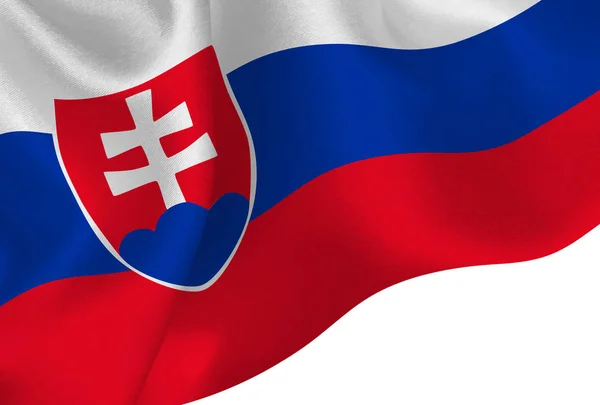 Slovakia National Flag Background — Stock Vector