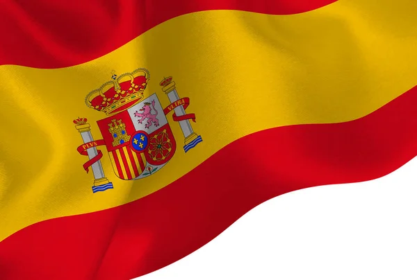 Spanje Nationale Vlag Achtergrond — Stockvector