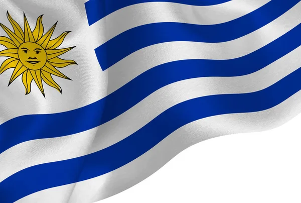 Uruguay Drapeau National Fond — Image vectorielle