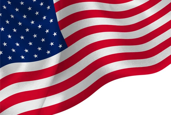 Hintergrund Der Amerikanischen Nationalflagge — Stockvektor