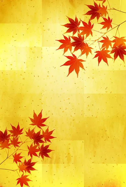 Podzimní Listy Javor Podzimní Pozadí — Stockový vektor