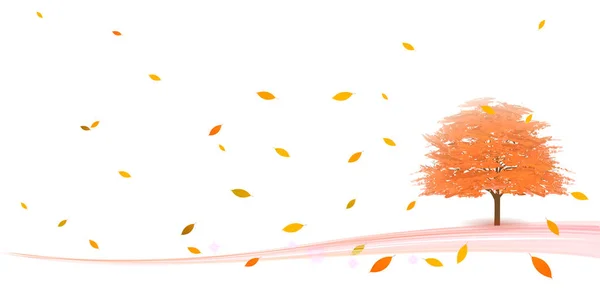 Autumn Leaves Autumn Background — Stock Vector