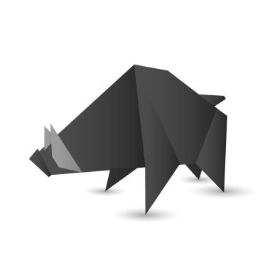 yaban domuzu yeni yıl kartı simgesi