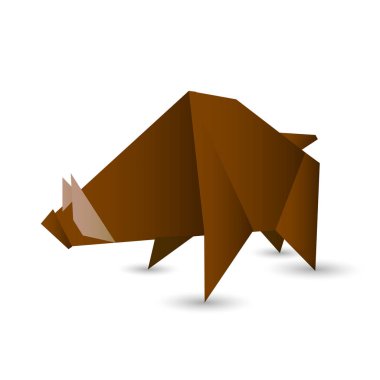 yaban domuzu yeni yıl kartı simgesi