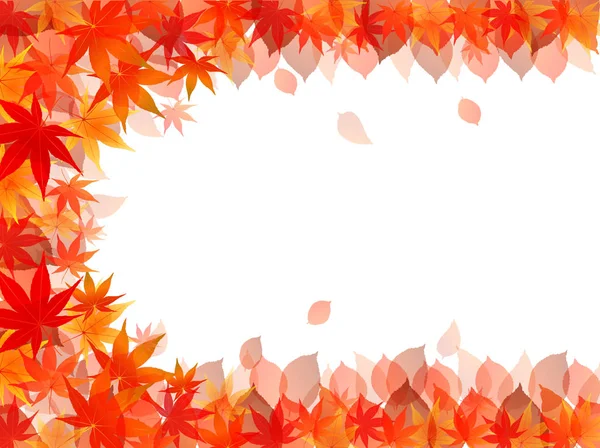 Herfst Bladeren Herfst Achtergrond — Stockvector