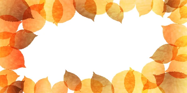 Podzimní Listy Podzimní Pozadí — Stockový vektor