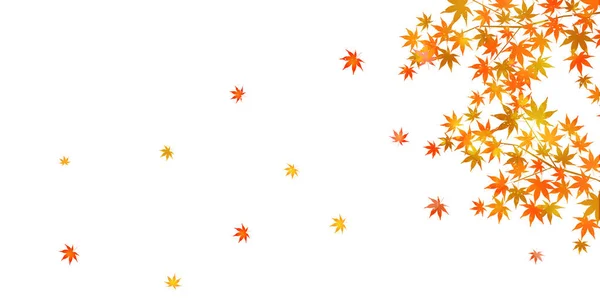 Hojas Otoño Fondo Otoño — Vector de stock