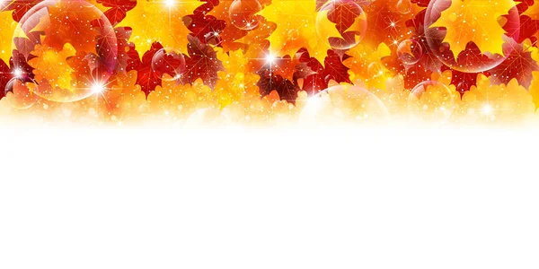 Autumn Leaves Fall Background — Stock Vector