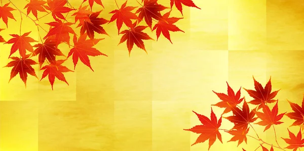 Hojas Otoño Fondo Otoño — Vector de stock