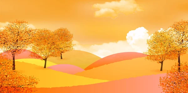 Autumn Leaves Autumn Background — Stock Vector