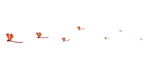 赤とんぼ秋の空の背景 — ストックベクタ