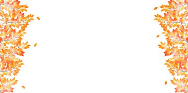 Sonbahar yaprakları arka planda kalır