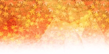 Sonbahar yaprakları arka planda kalır