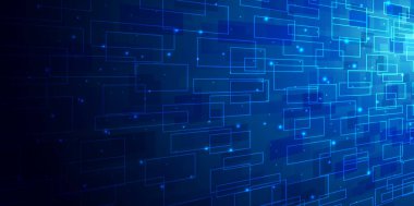 Küresel ağ geometrik arka plan