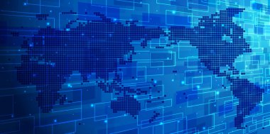 Dünya çapında küresel ağ arka plan