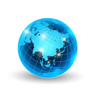 Küresel dünya harita simgesi