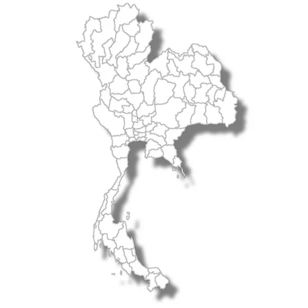 Carte Pays Thaïlande Icône — Image vectorielle